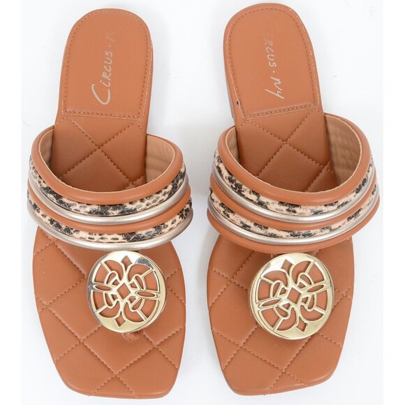 Circus NY by Sam Edelman Artem Flat Square-toe Slip-on Thong Sandals Women's 7 - Picture 1 of 6